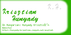 krisztian hunyady business card